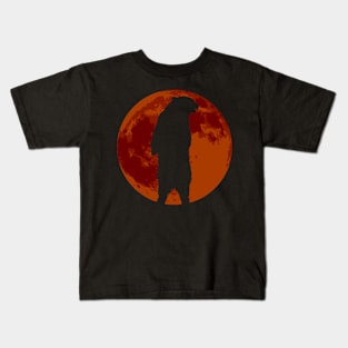 Full Moon Grizzly - Grizzly Bear Halloween Kids T-Shirt